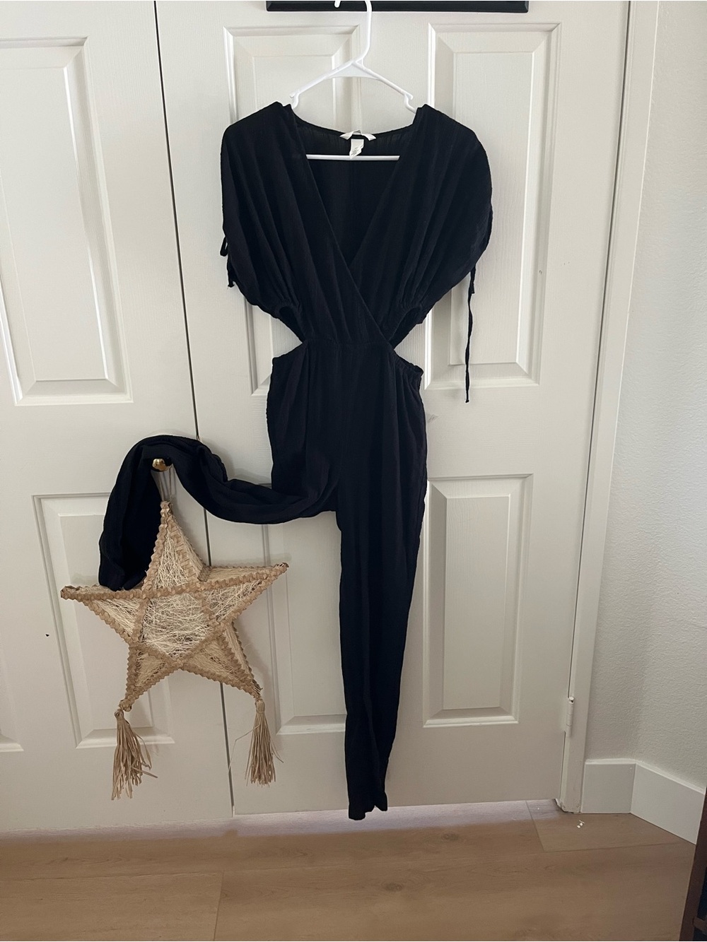H&M Black Cutout Wrap Jumpsuit